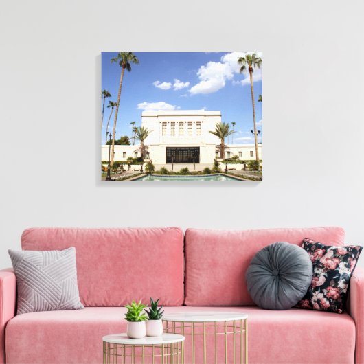 lds mesa arizona temple mormon afbeelding canvas afdruk (Insitu (Woonkamer))