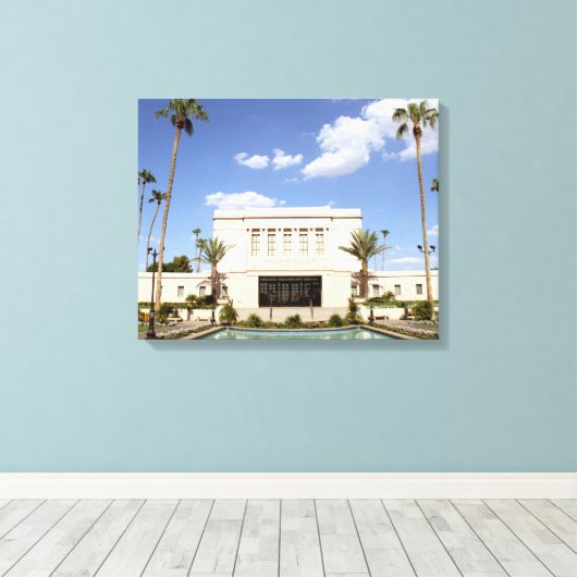 lds mesa arizona temple mormon afbeelding canvas afdruk (Insitu (Houten vloer))