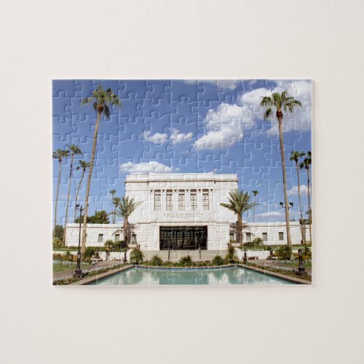 lds mesa arizona temple mormon afbeelding legpuzzel (Horizontaal)