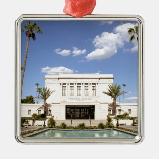 lds mesa arizona temple mormon afbeelding metalen ornament (Voorkant)