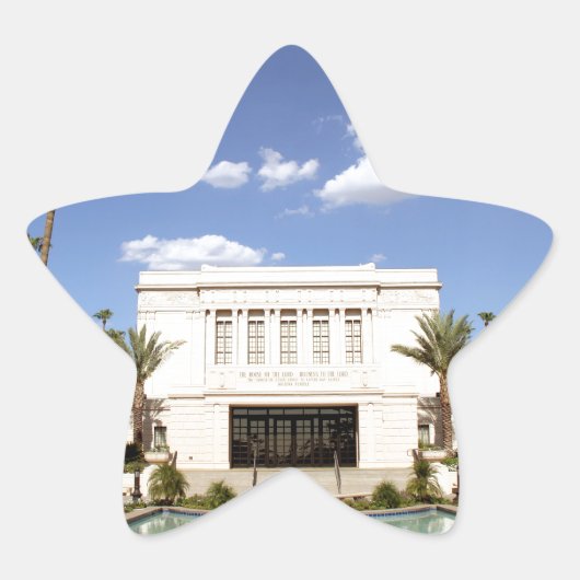 lds mesa arizona temple mormon afbeelding ster sticker (Voorkant)