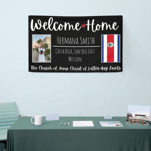 LDS Missionaire Homecoming Welkom Home Aangepast t Spandoek (Beurs)