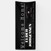LDS-missionaris welkom thuis aangepaste bannerpost Spandoek (Verticaal)
