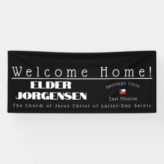 LDS-missionaris welkom thuis aangepaste bannerpost Spandoek