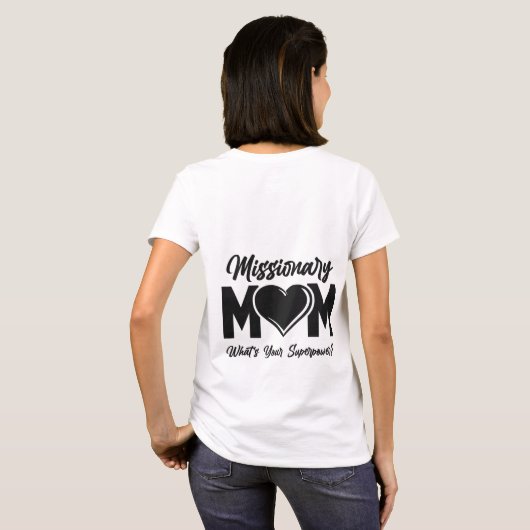 LDS Missionary Ma Tshirt Tee Shirt T-Shirt (Achterkant volledig)