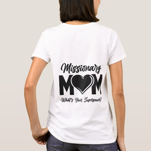 LDS Missionary Ma Tshirt Tee Shirt T-Shirt (Achterkant)