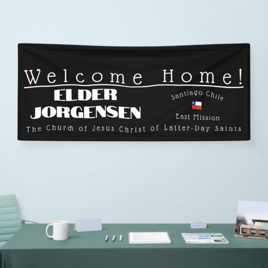 LDS Missionary Welkom Home Aangepaste Banner Poste (Beurs)