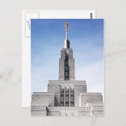 lds mormon draper et tempelspier briefkaart (Voorkant / Achterkant)