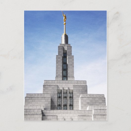 lds mormon draper et tempelspier briefkaart (Voorkant)