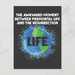 LDS Mormon Life Premortal Resurrection Missionary Briefkaart