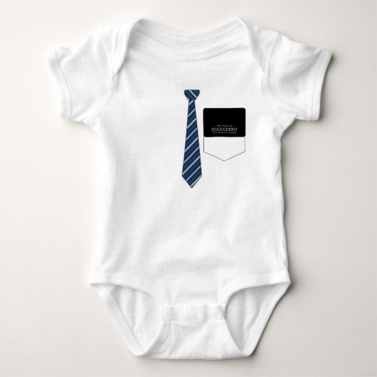 LDS MORMON MISSIONARY BABY CREEPER ROMPER (Voorkant)