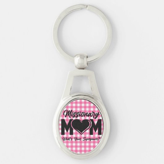 LDS Mormon Missionary Mam Metal Sleutelhanger Key  (Voorkant)