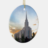 LDS-mormon Oquirrh Mountain Utah-tempel Keramisch Ornament (Rechts)