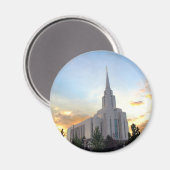 LDS-mormon Oquirrh Mountain Utah-tempel Magneet (Voorkant / Achterkant)