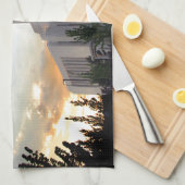 LDS-mormon Oquirrh Mountain Utah-tempel Theedoek (Quarter Fold)