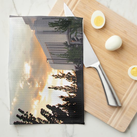 LDS-mormon Oquirrh Mountain Utah-tempel Theedoek (Quarter Fold)