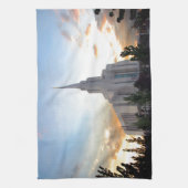 LDS-mormon Oquirrh Mountain Utah-tempel Theedoek (Verticaal)