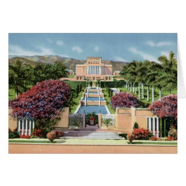 LDS Mormon Temple Laie Oahu Hawaii (Voorkant Horizontaal)