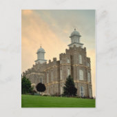 LDS Mormon Temple Logan, Utah Briefkaart (Voorkant)