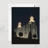 LDS Mormon Temple Logan, Utah Briefkaart (Voorkant / Achterkant)
