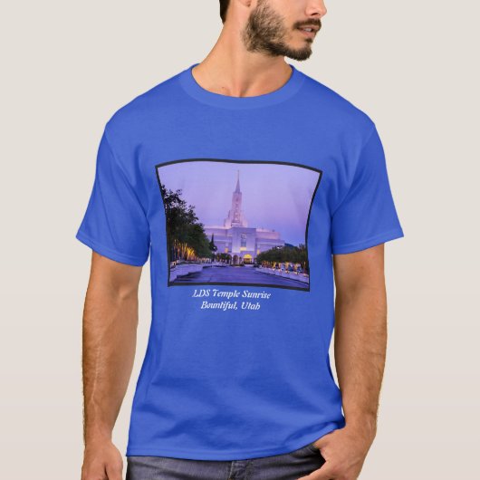LDS Mormon Temple Sunrise - Utah T-shirt (Voorkant)
