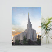 LDS mormoon Oquirrh Mountain Utah tempel (Staand voorkant)