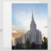 LDS mormoon Oquirrh Mountain Utah tempel (Voorkant / Achterkant)