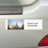 LDS mormoon Oquirrh Mountain Utah tempel Bumpersticker (Op auto)