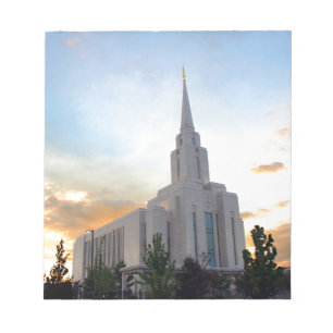 LDS mormoon Oquirrh Mountain Utah tempel Notitieblok