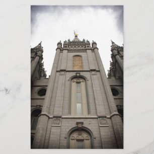 LDS Mormoonse Salt Lake City-tempelfoto Briefpapier