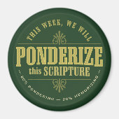 LDS Ponderize magneet. groen Magneet (Voorkant)