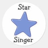 LDS Primary Stickers - Star Singer (Voorkant)