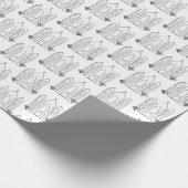 LDS Salt Lake City Tempel eenvoudige moderne mormo Cadeaupapier (Hoek)