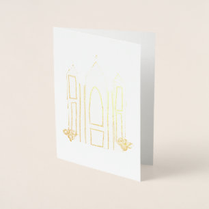 LDS Salt Lake City Tempel eenvoudige moderne mormo Folie Kaarten