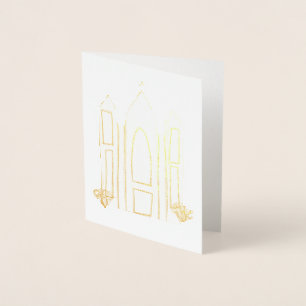 LDS Salt Lake City Tempel eenvoudige moderne mormo Folie Kaarten