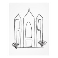 LDS Salt Lake City Tempel eenvoudige moderne mormo