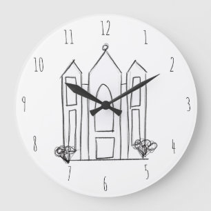 LDS Salt Lake City Tempel eenvoudige moderne mormo Grote Klok