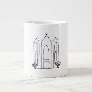LDS Salt Lake City Tempel eenvoudige moderne mormo Grote Koffiekop