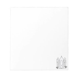 LDS Salt Lake City Tempel eenvoudige moderne mormo Notitieblok
