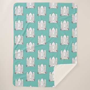 LDS Salt Lake City Tempel eenvoudige moderne mormo Sherpa Deken