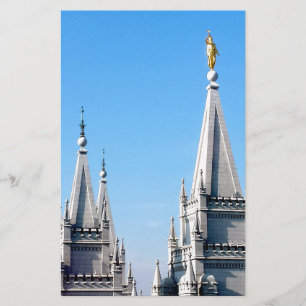 lds salt lake city tempel engel moroni briefpapier