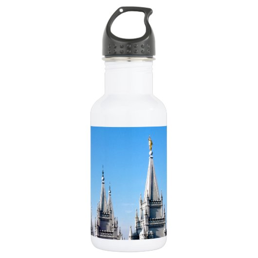 lds salt lake city tempel engel moroni waterfles (Voorkant)