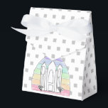 LDS Salt Lake City tempel regenboog zonsondergang  Bedankdoosjes<br><div class="desc">Eenvoudige handgetekende LDS Salt Lake City UT tempel met een regenboog zonsondergang erachter. Perfect voor degenen die van de SLC tempel houden.</div>