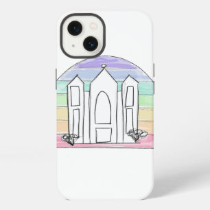 LDS Salt Lake City Tempel regenboog zonsondergang iPhone 13 Hoesje