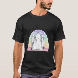 LDS Salt Lake City Tempel regenboog zonsondergang  T-shirt