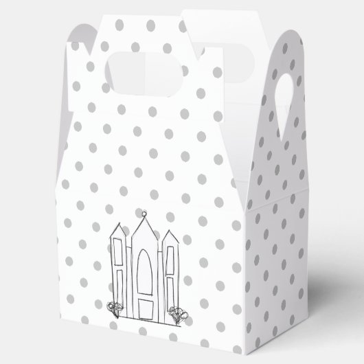 LDS Salt Lake City Temple eenvoudig modern mormon Bedankdoosjes (Geopend)