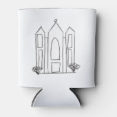 LDS Salt Lake City Temple eenvoudig modern mormon Blikjeskoeler (Voorkant)