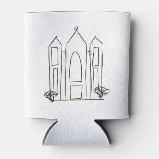 LDS Salt Lake City Temple eenvoudig modern mormon Blikjeskoeler (Voorkant)