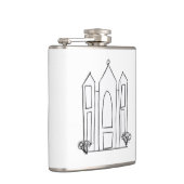 LDS Salt Lake City Temple eenvoudig modern mormon Heupfles (Rechts)