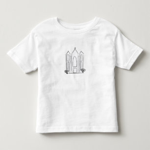 LDS Salt Lake City Temple eenvoudig modern mormon Kinder Shirts